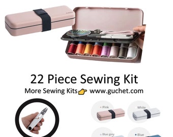 Sewing Kit Includes 98 Pieces in Zippered Pounch, Hand Sewing Kit