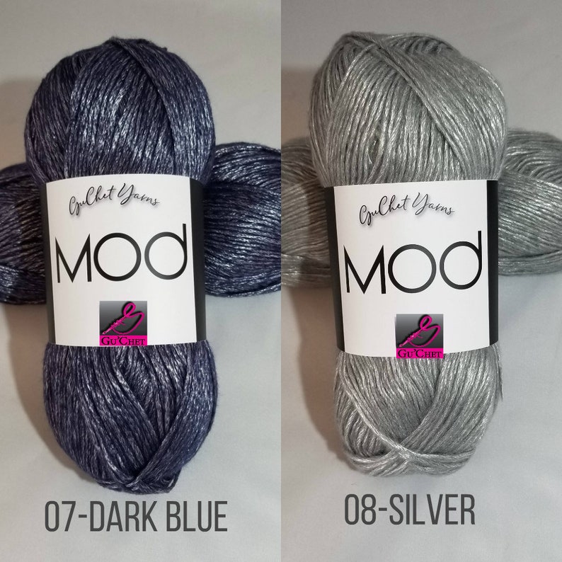 Wool Yarn Crochet Yarn GuChet Metallic Yarn Set 1 Ball of each 10 Colors Acrylic Yarn Gold Yarn MOD Knitting Yarn Silver Yarn