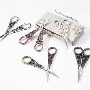 Scissors, Fancy Scissors, Embroidery scissors, Sewing scissors, Scissors for Seamstress, Gift for Crocheter, Gift for Knitter - BOUQUET
