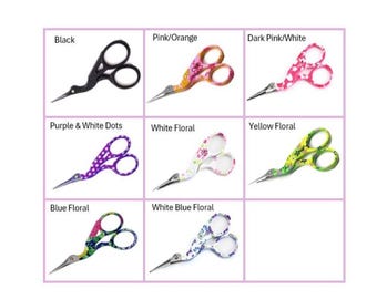 Scissors, Storks - Cutting scissors, Trimming scissors, Shear scissors, Embroidery scissors, Sewing scissors, Craft scissors, Guchet, Yarn