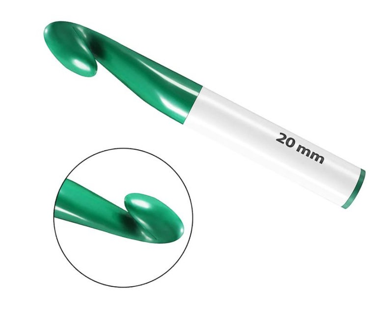Jumbo Crochet Hook Set Includes 7 Hook Sizes20mm 15mm Etsy