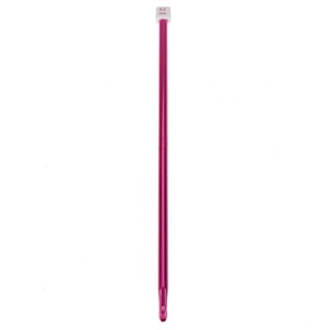 Peut inclure: Une aiguille &agrave; tricoter rose de 8,0 mm avec une pointe en plastique blanche.