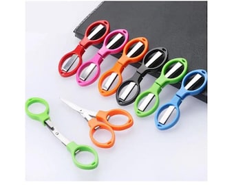 Travel Scissors, Portable Scissors, Foldable Scissor for travel, Airline friendly Scissors, Airline Approved scissors, GuChet, FOLDABLE