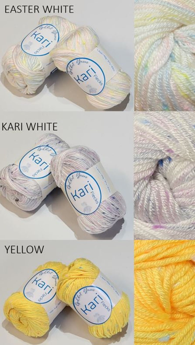 Yarn, Silk & Cotton Blended with Flecks, 4 Worsted Weight Yarn, Crochet Yarn, Knitting Yarn, Silk Yarn, Yarn for Baby Blanket, Organic yarn image 3