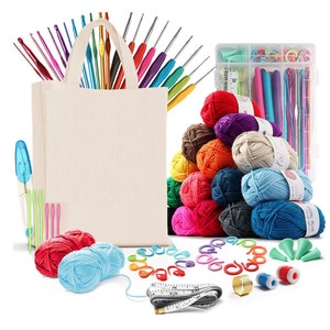 Crochet Starter Kit 73 Piece Crochet Kit FREE SHIPPING Kit