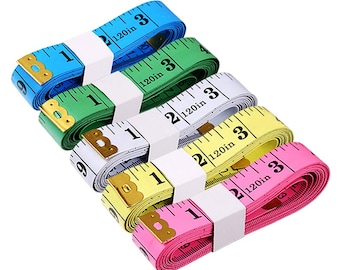 Tape Measure - Buy 1 or Set of 4, 60" Long Tape Measure, Sewing Tape Measure, Flexible Tape Measure, Crocheting Tool , Knitting Tool, GuChet