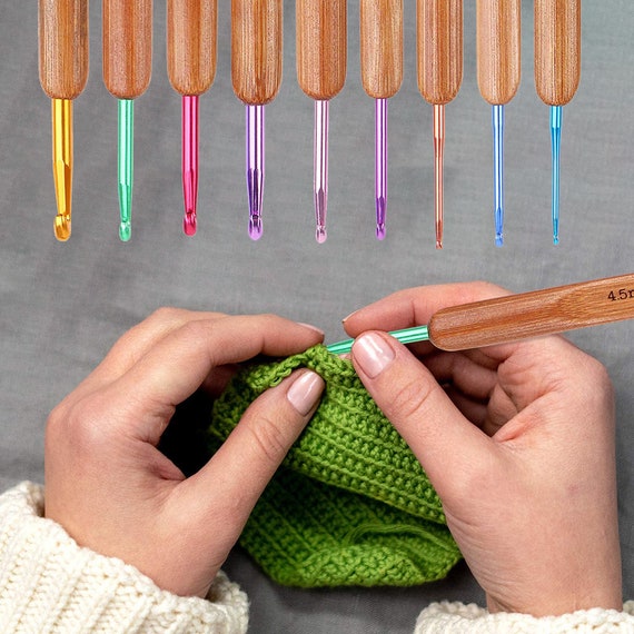 Tunisian Crochet Hook Set Includes X11 Long Hooks Sizes: 2mm-8mm