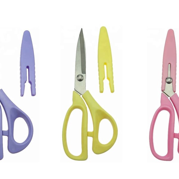 Scissors - Large, lightweight Scissors + safety case. Cutting scissors, Shearing scissors, Professional scissors, Sewing scissors DIY sheers