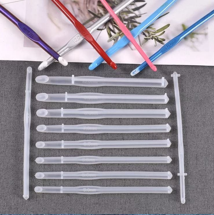 Crochet Hooks Set Mold-crochet Hook Resin Mold-knitting Tools