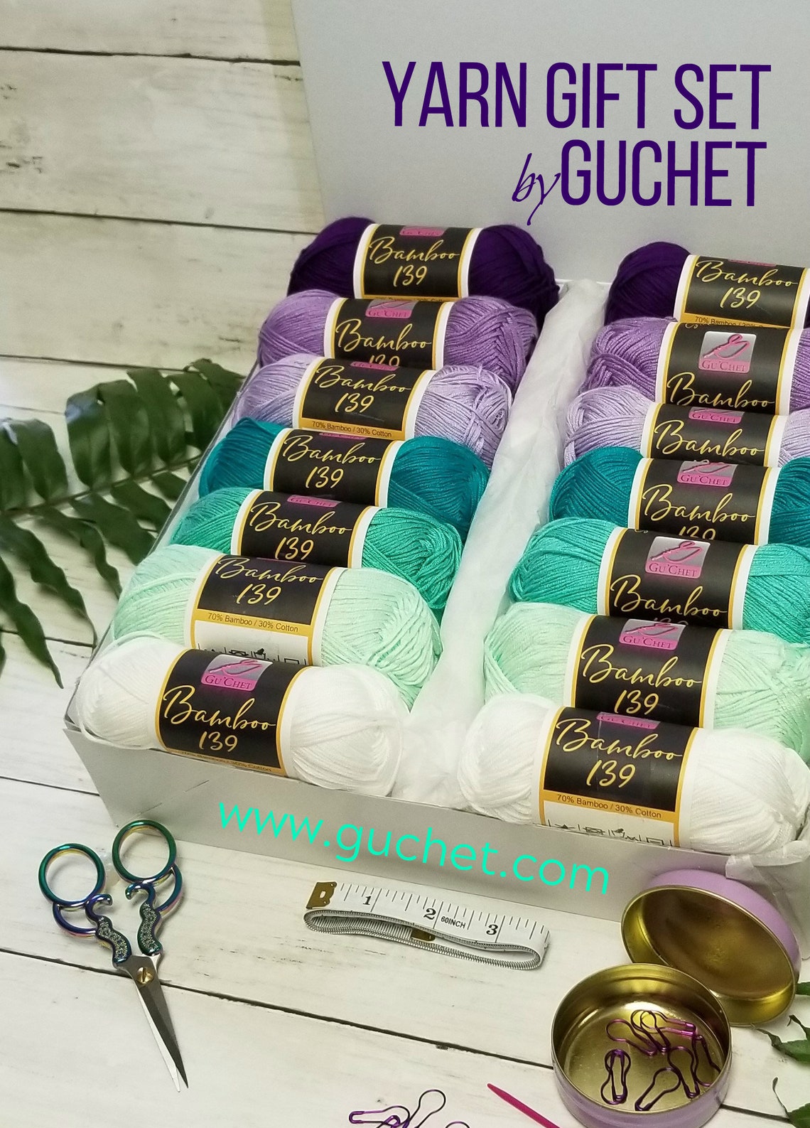 Yarn Free Shipping Yarn Gift Set Cotton Yarn Crochet Yarn Etsy