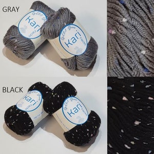 Yarn, Silk & Cotton Blended with Flecks, 4 Worsted Weight Yarn, Crochet Yarn, Knitting Yarn, Silk Yarn, Yarn for Baby Blanket, Organic yarn afbeelding 9