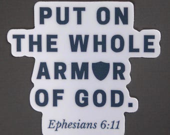 Armor of God Vinyl Sticker