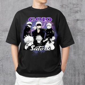 Gojo Satoru T-shirt, Jujutsu Kaisen T-shirt | Unique Anime Fan Merchandise, Gift for Anime Lovers, Anime Graphic Tee, JJK Anime