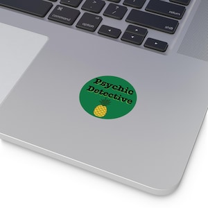 Psych TV Show Stickers, Psychic Detective Pineapple Stickers, Unique Journal Decor, Party Favors