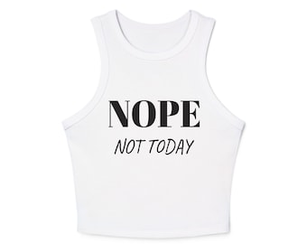 Micro Rib Racer-tanktop dames