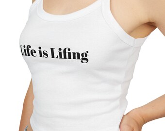 Inspirerende damestanktop met spaghettibandjes, casual zomertop, motiverende tanktop, cadeau voor haar, fitnesskleding, ontspannen stijl