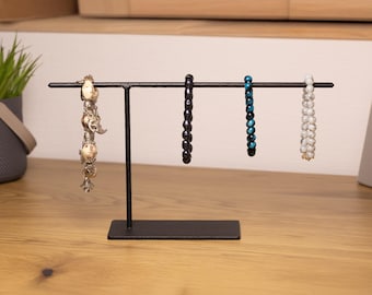 Compact Jewelry Organizer -Metal Watch Display Stand and Bracelet Rack