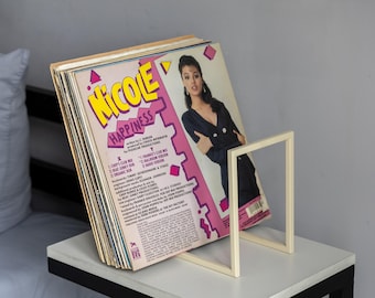 Vinyl Record Stand LP Storage Rack Metal Vinyl Holder Record Display Organizer