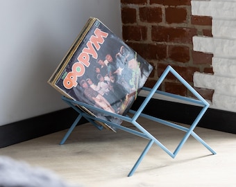 LP Record Stand Metal Vinyl Storage Rack Record Holder Modern Organizer