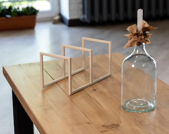 Handmade Steel Book Stand: Modern Minimalist Rack - Gift for Book Lovers