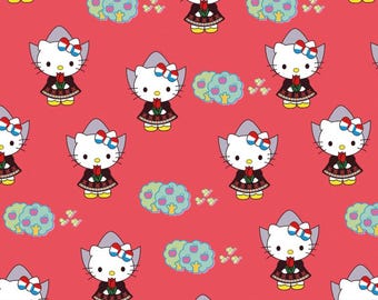 Süße Kitty Katze Cartoon Muster Stoff Baumwollstoff Kinder Quilt Stoff, reiner Baumwolldruck Stoff halben Hof