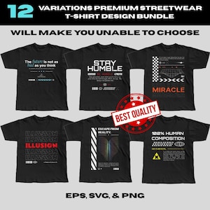 Urban Street Wear Tshirt Design, Street Wear Png, Street Wear Design, Streetwear Bundle, Urban Streetwear Png, DTF & DTG Ready to press