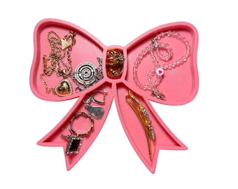 Coquette Bow Jewelry Tray | Girly Vanity Organizer