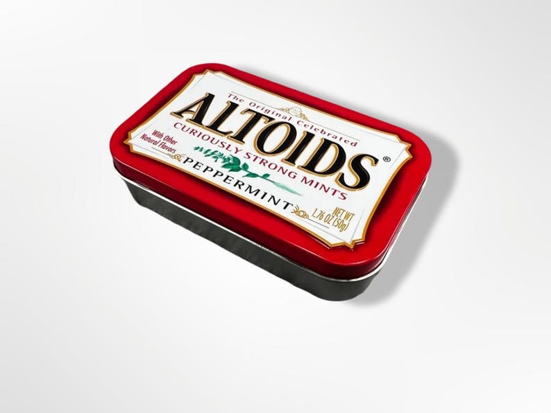 Altoid Tin Dice Insert | Divider Organizer for DnD & Pathfinder | Mini Dice Tray Holds 7 Dice | Black White Blue | Tin Not Included