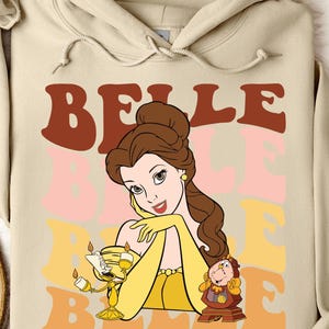 Beauty and the Beast Belle Hoodie, Disney Belle Character, Disneyland Trip Sweatshirt, Belle Hoodie, Disneyland Hoodie, Disney Birthday Gift