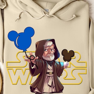 Star Wars Obi Van Kenobi Hoodie, Disney Obi Van Kenobi Character, Disneyland Trip Sweatshirt, Obi Van Kenobi Hoodie, Disneyland Hoodie, Gift