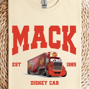 Lightning McQueen Mack T-shirt, Disney Mack Character, Disneyland Trip Tshirt, Mack Tee, Disneyland T-shirt, Disney Birthday Gift, Mack