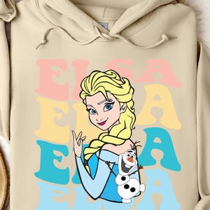 Princesses Elsa Hoodie, Disney Elsa Character, Disneyland Trip Sweatshirt, Elsa Hoodie, Disneyland Hoodie, Disney Birthday Gift, Disney Elsa