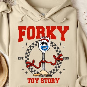 Moletom com capuz do Garfinho de Toy Story, personagem do Garfinho da Disney, moletom para viagem à Disneylândia, moletom com capuz do Garfinho, moletom com capuz da Disneylândia, presente de aniversário da Disney, Toy Story