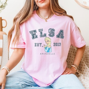 Princesses Elsa T-shirt, Disney Elsa Character, Disneyland Trip Tshirt, Elsa Tee, Disneyland T-shirt, Disney Birthday Gift, DisneyPrincesses image 5