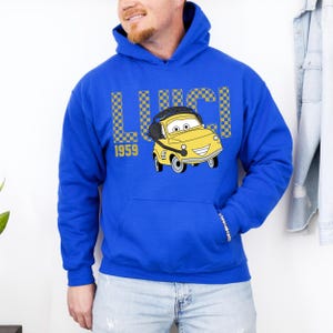 Lightning McQueen Luigi Hoodie, Disney Luigi Character, Disneyland Trip Sweatshirt, Luigi Hoodie, Disneyland Hoodie, Disney Birthday Gift image 6