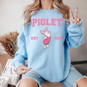 Sudadera con capucha de Piglet de Winnie the Pooh, personaje de Piglet de Disney, sudadera para viaje a Disneyland, sudadera con capucha de Piglet, sudadera con capucha de Disneyland, regalo de cumpleaños de Disney imagen 5