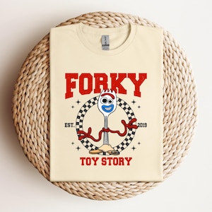 Toy Story Forky T-shirt, Disney Forky Character, Disneyland Trip Tshirt, Forky Tee, Disneyland T-shirt, Disney Birthday Gift, Toy Story Fork image 1
