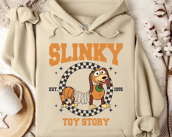 Toy Story Slinky Hoodie, Disney Slinky Character, Disneyland Trip Sweatshirt, Slinky Hoodie, Disneyland Hoodie, Disney Birthday GiftToyStory