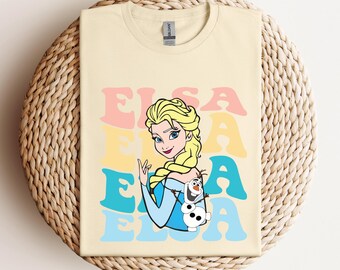 Princesses Elsa T-shirt, Disney Elsa Character, Disneyland Trip Tshirt, Elsa Tee, Disneyland T-shirt, Disney BirthdayGift, Disney Princesses