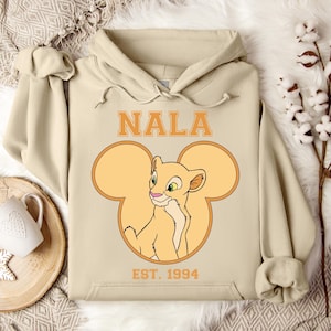 Lion King Nala Hoodie, Disney Nala Character, Disneyland Trip Sweatshirt, Nala Hoodie, Disneyland Hoodie, Disney Birthday Gift, Lion King Bild 1