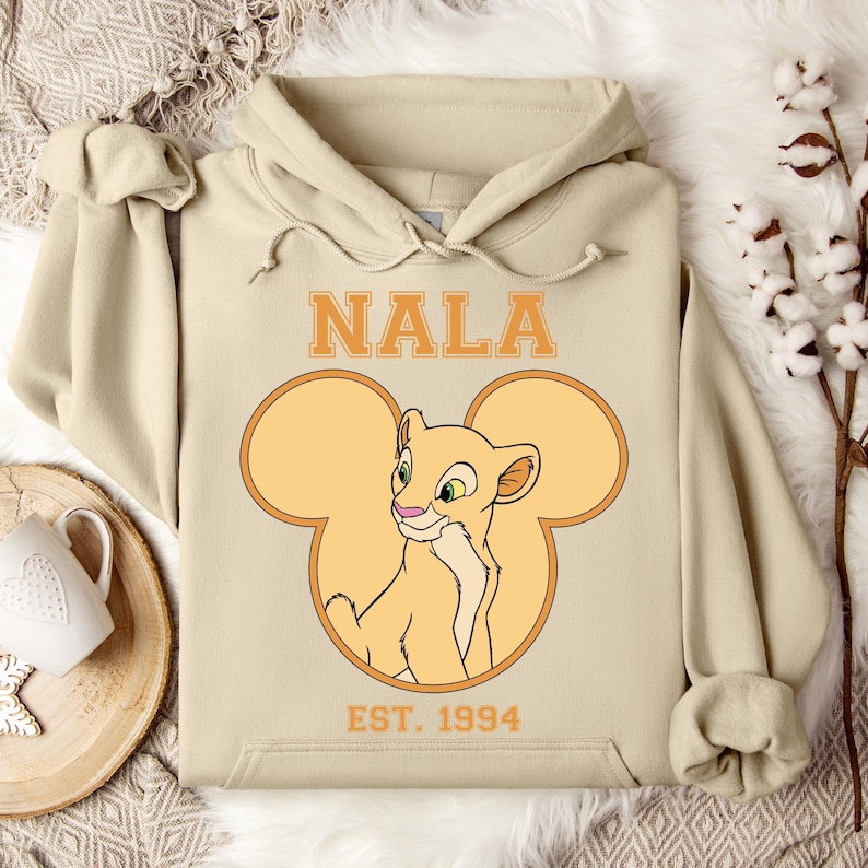 Lion King Nala Hoodie, Disney Nala Character, Disneyland Trip Sweatshirt, Nala Hoodie, Disneyland Hoodie, Disney Birthday Gift, Lion King Bild 1