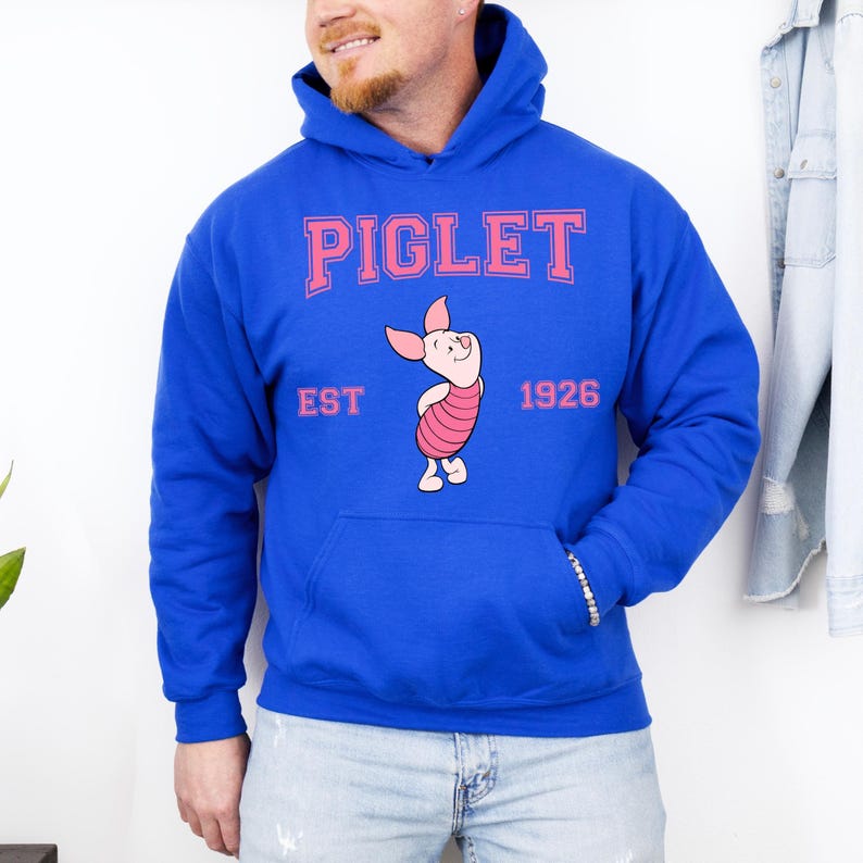 Sudadera con capucha de Piglet de Winnie the Pooh, personaje de Piglet de Disney, sudadera para viaje a Disneyland, sudadera con capucha de Piglet, sudadera con capucha de Disneyland, regalo de cumpleaños de Disney imagen 6