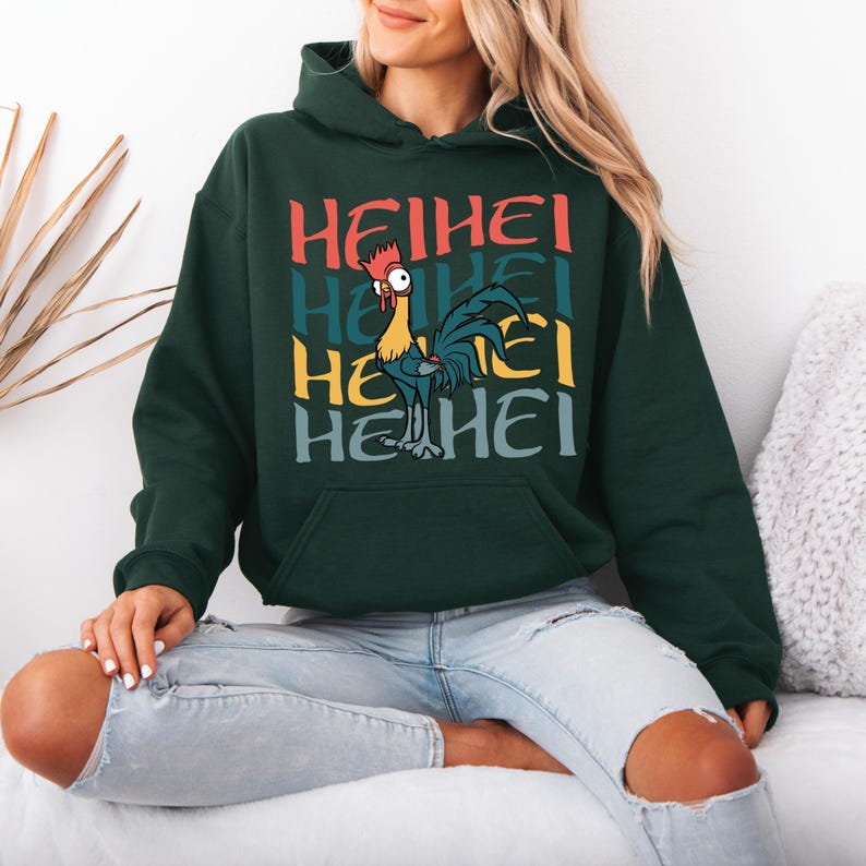 Moana Heihei Hoodie, Disney Heihei Character, Disneyland Trip Sweatshirt, Heihei Hoodie, Disneyland Hoodie, Disney Birthday Gift, Moana image 3