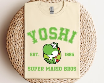 Camiseta de Super Mario Yoshi, personaje de Disney Yoshi, camiseta de viaje a Disneyland, camiseta de Yoshi, camiseta de Disneyland, regalo de cumpleaños de Disney, Super Mario