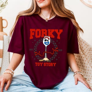 Toy Story Forky T-shirt, Disney Forky Character, Disneyland Trip Tshirt, Forky Tee, Disneyland T-shirt, Disney Birthday Gift, Toy Story Fork image 3
