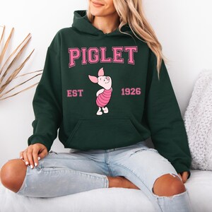 Sudadera con capucha de Piglet de Winnie the Pooh, personaje de Piglet de Disney, sudadera para viaje a Disneyland, sudadera con capucha de Piglet, sudadera con capucha de Disneyland, regalo de cumpleaños de Disney imagen 3