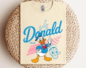 Donald Duck T-shirt, Disney Donald Character, Disneyland Trip Tshirt, Donald Duck Tee, Disneyland T-shirt, Disney Birthday Gift, Duck Tshirt