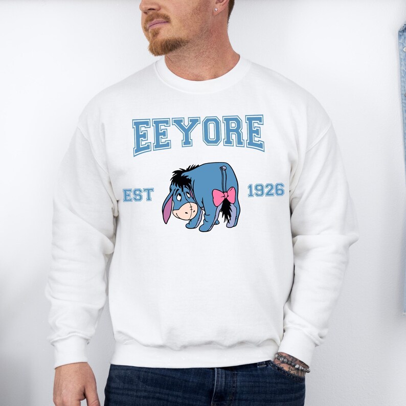 Winnie the Pooh Eeyore Hoodie, Disney Eeyore Character, Disneyland Trip Sweatshirt, Eeyore Hoodie, Disneyland Hoodie, Disney Birthday Gift image 4