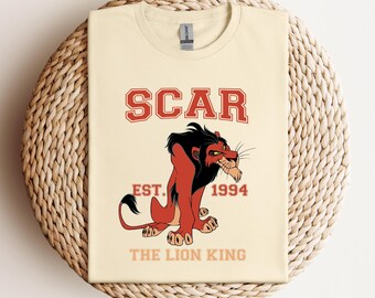 Lion King Scar T-shirt, Disney Scar Character, Disneyland Trip Tshirt, Scar Tee, Disneyland T-shirt, Disney Birthday Gift, Lion King Tee