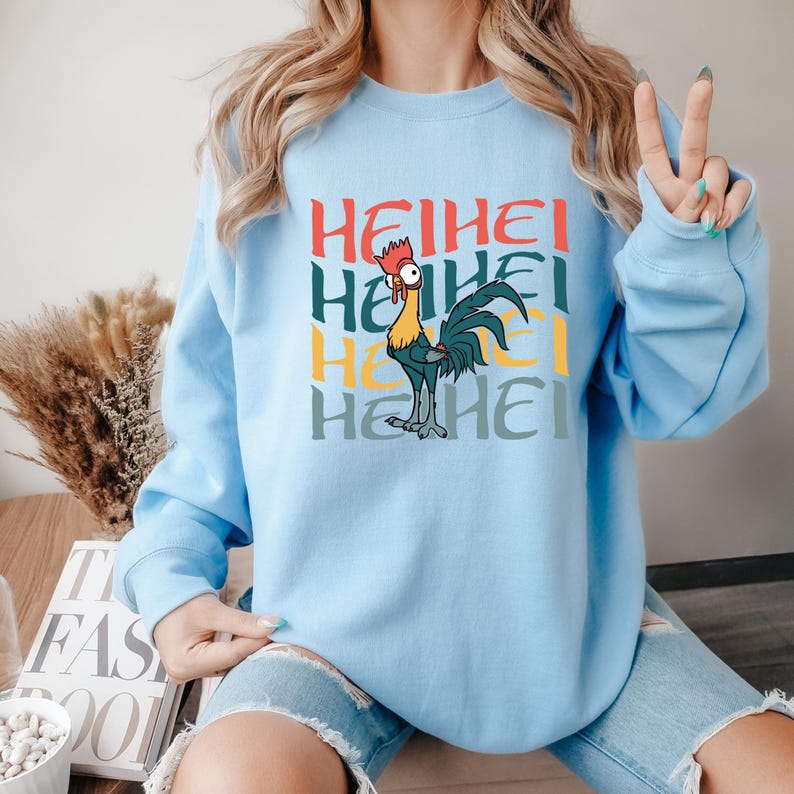 Moana Heihei Hoodie, Disney Heihei Character, Disneyland Trip Sweatshirt, Heihei Hoodie, Disneyland Hoodie, Disney Birthday Gift, Moana image 5